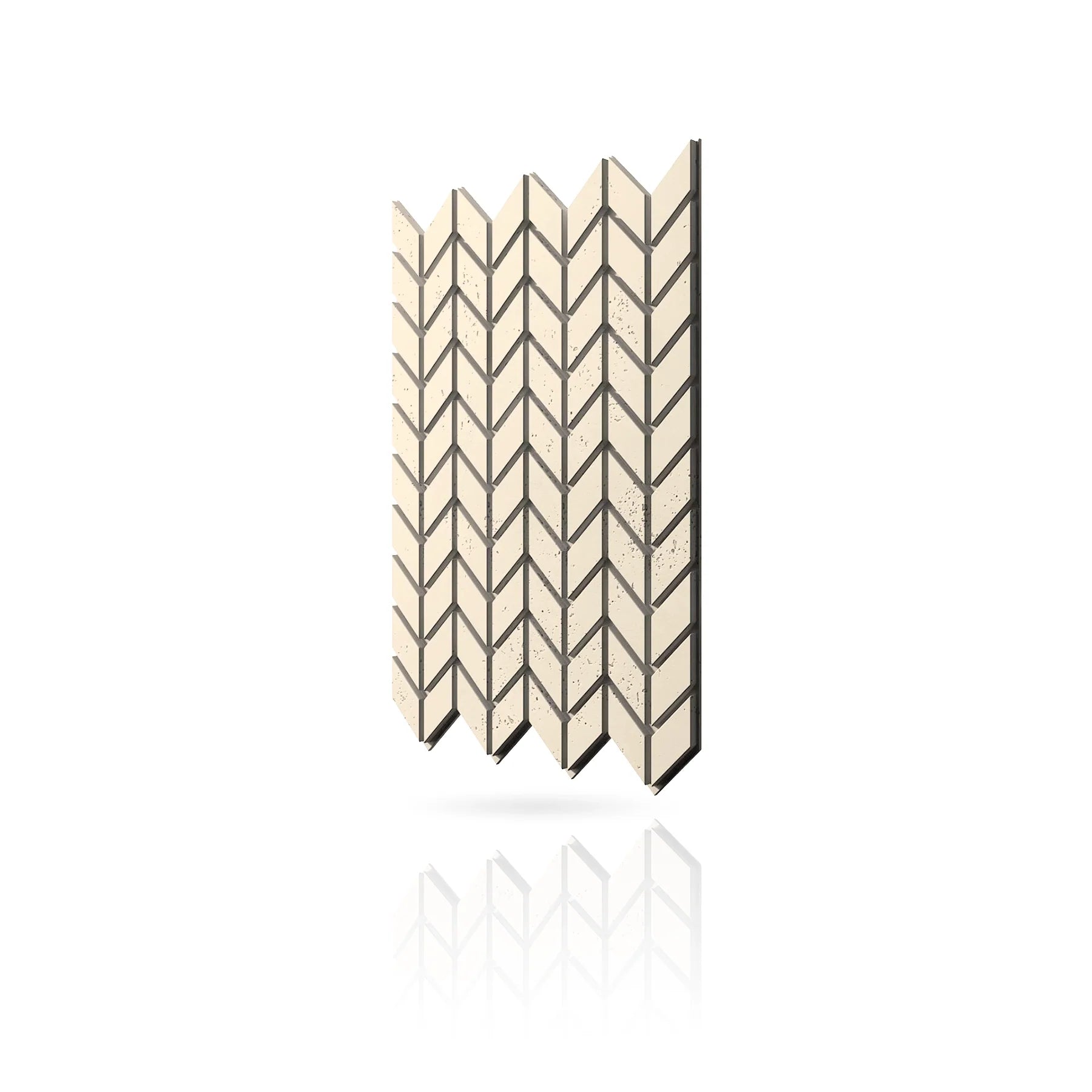 Concrete Cladding - HERRINGBONE S Wall Panels colour swatch on white background DecorMania.eu